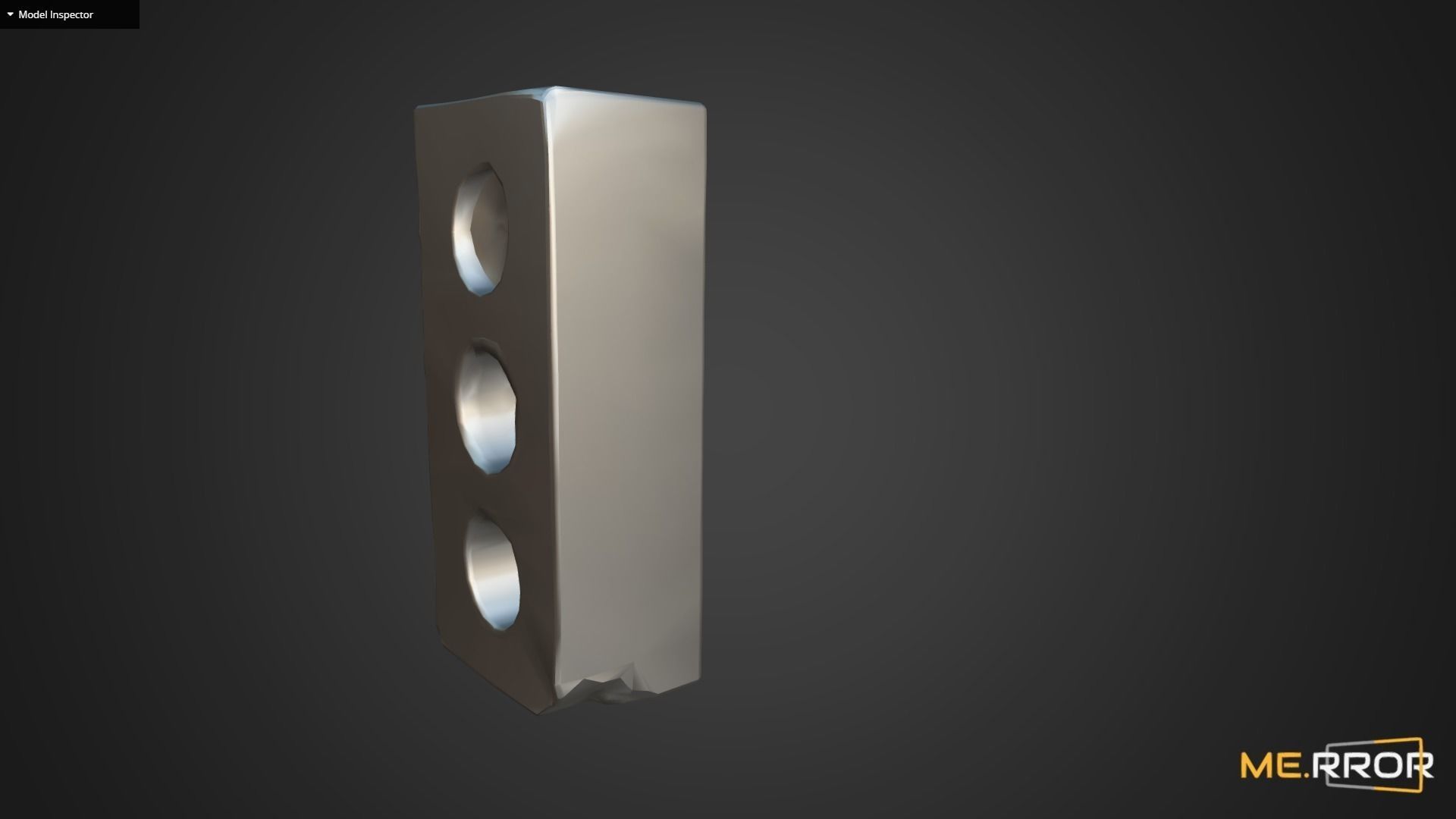 Game Ready Brick with holes in it Low-poly 3D model_12
