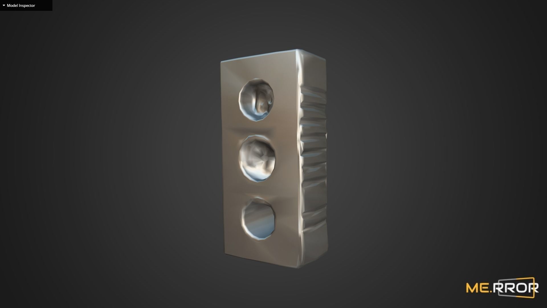 Game Ready Brick with holes in it Low-poly 3D model_11