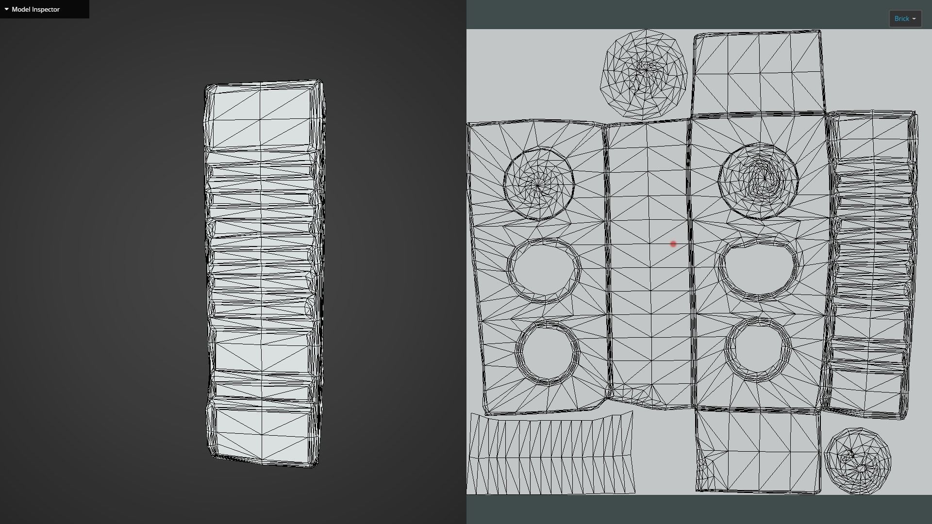 Game Ready Brick with holes in it Low-poly 3D model_14