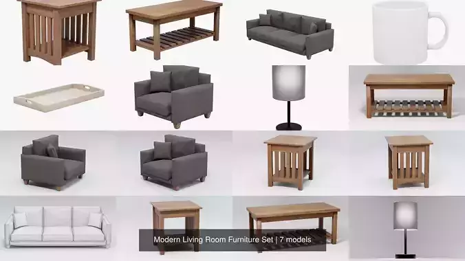 Modern Living Room Furniture Set