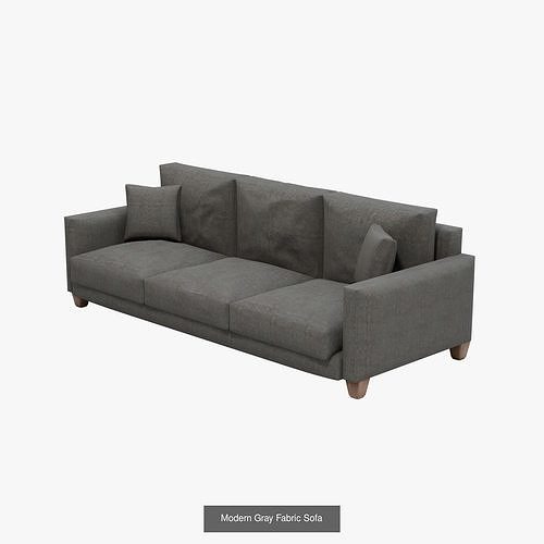 Modern Living Room Furniture Set 3D Model Pack 6