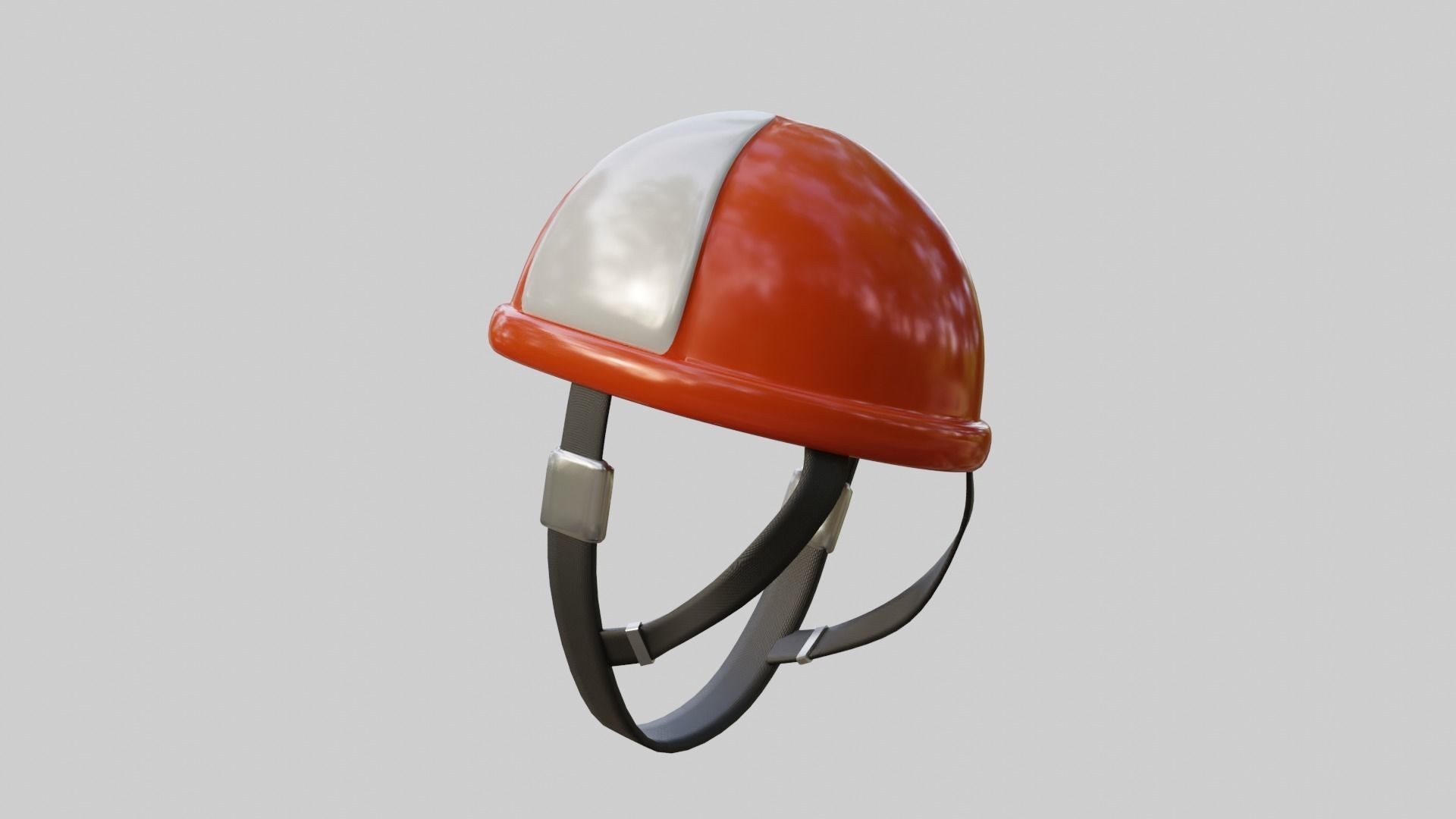 Bicycle helmet Low-poly 3D model_1