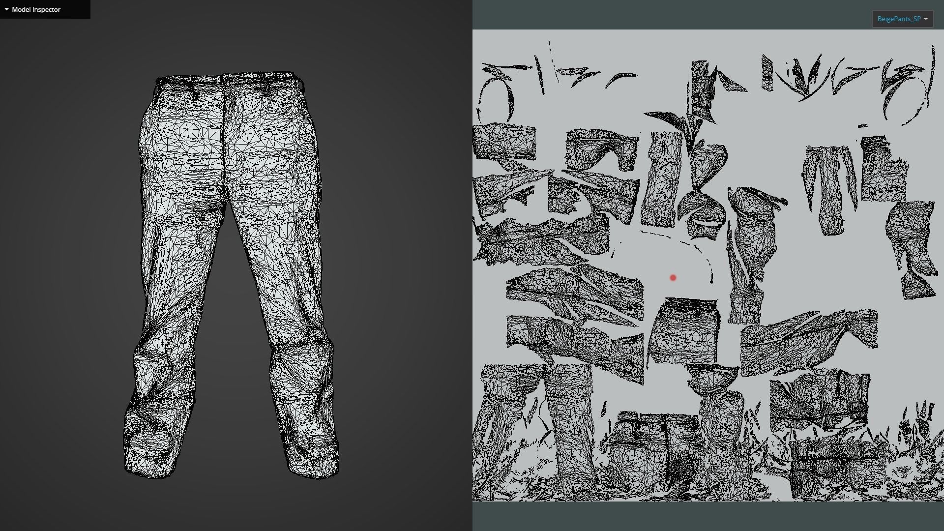 Beige Pants 3D model_12