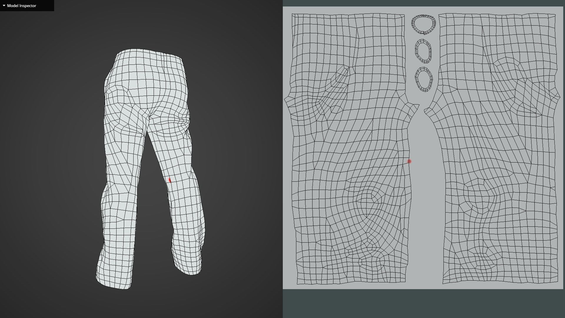 Game Ready Beige Pants Low-poly 3D model_14