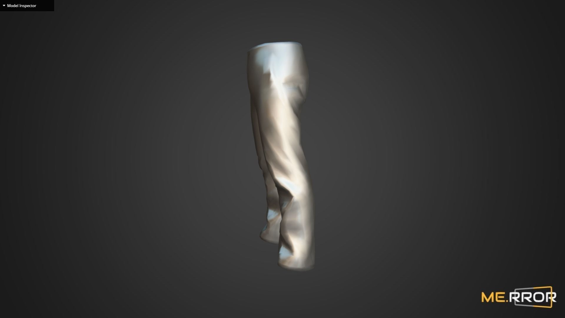 Game Ready Beige Pants Low-poly 3D model_10