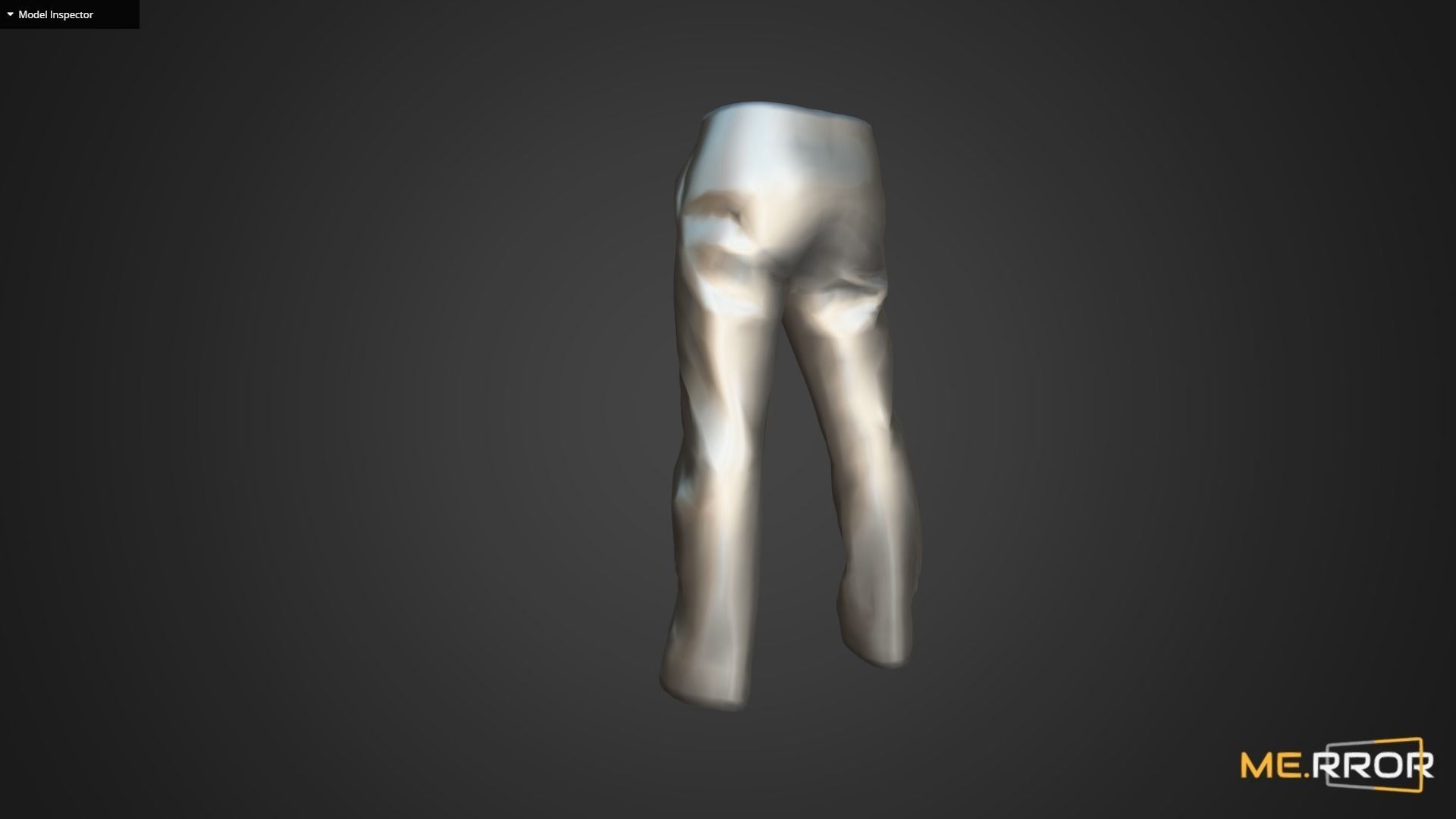 Game Ready Beige Pants Low-poly 3D model_12
