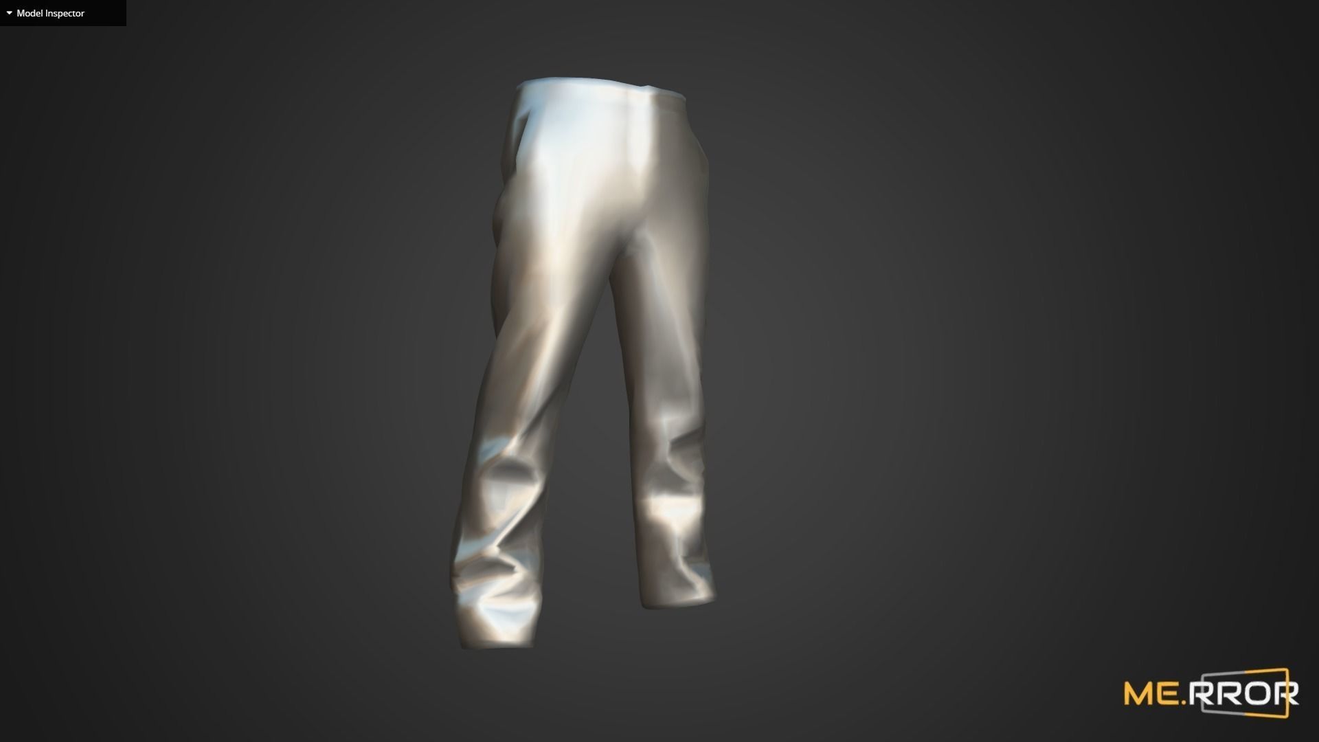 Game Ready Beige Pants Low-poly 3D model_13