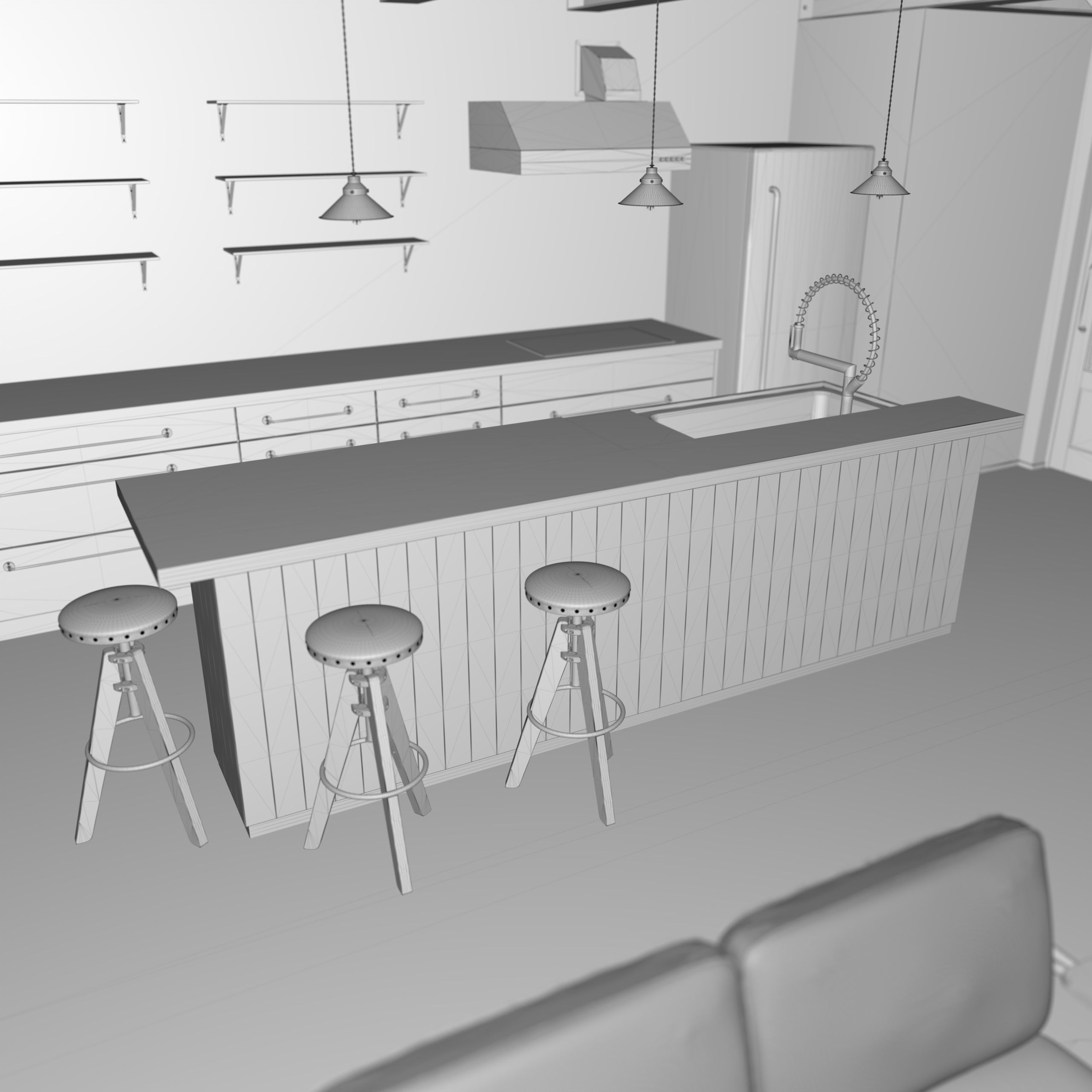 kitchen 03 3D model_7