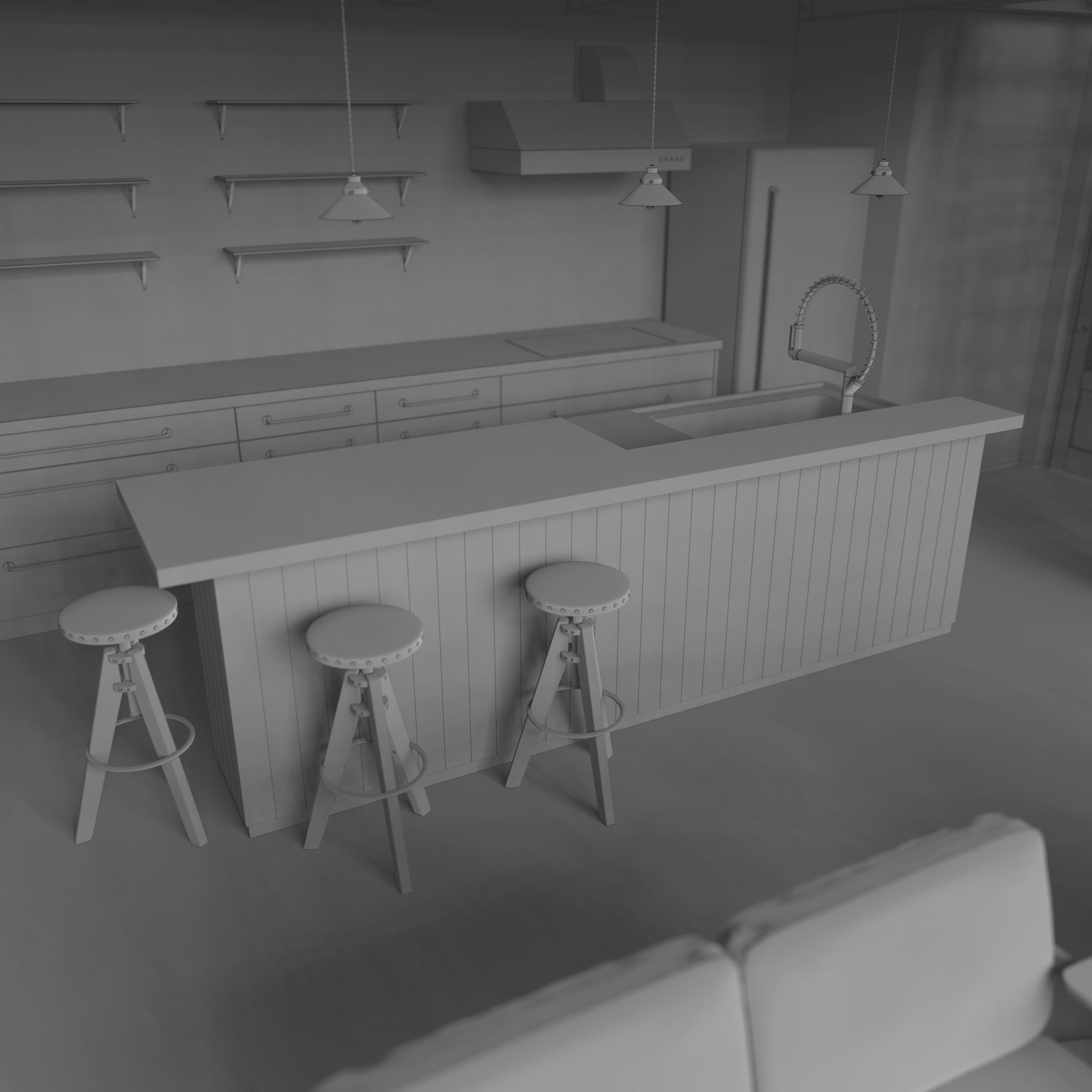 kitchen 03 3D model_6