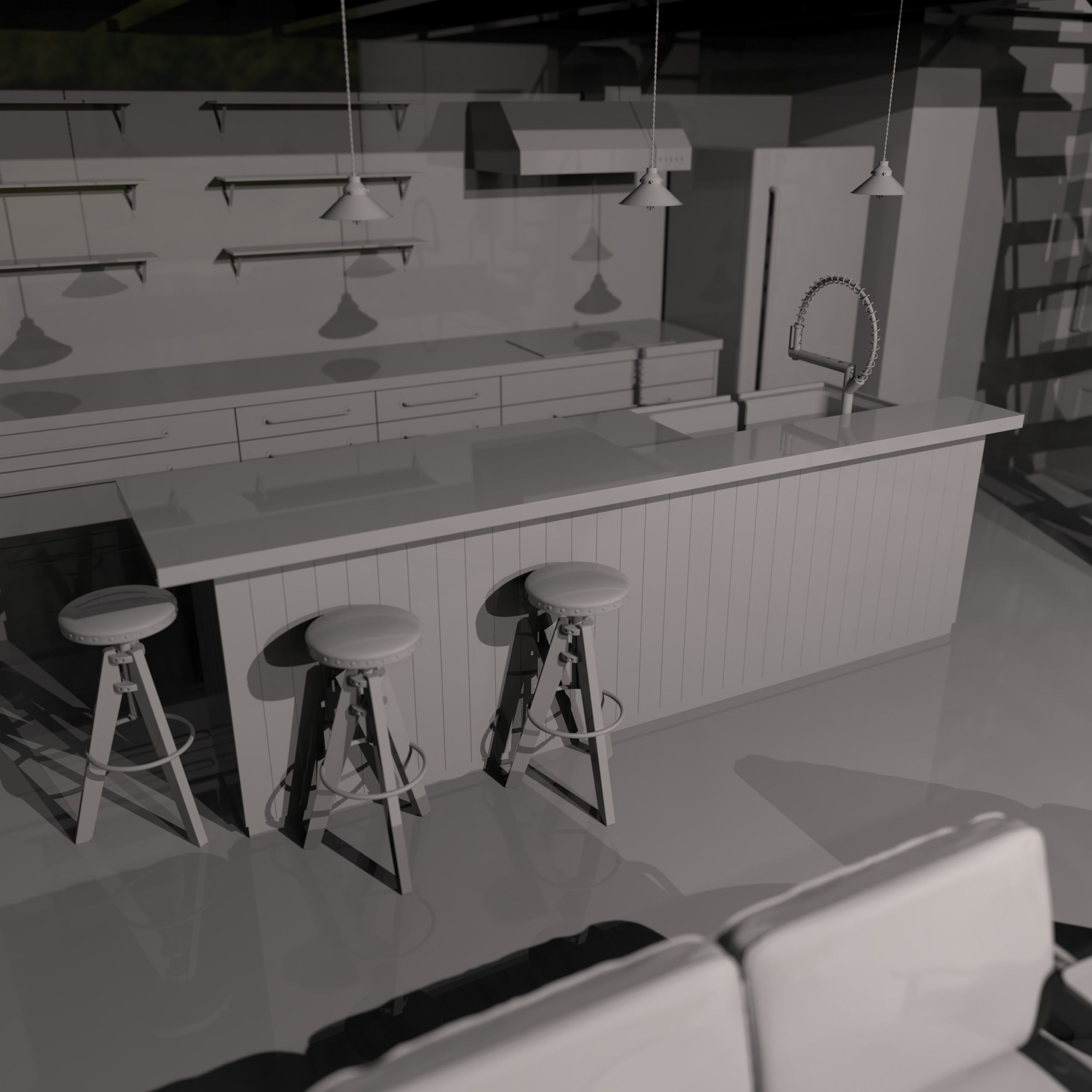 kitchen 03 3D model_5