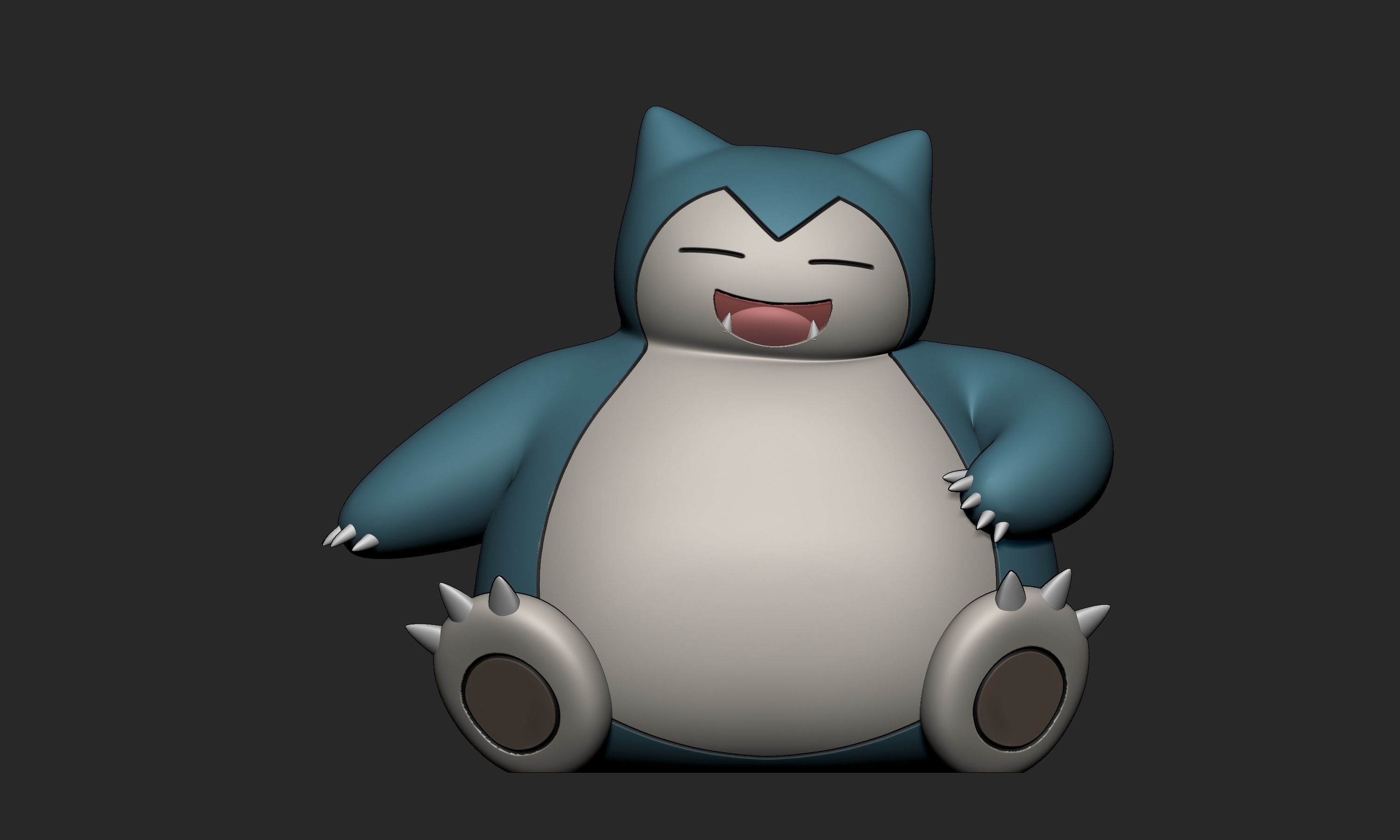 Pokemon - Snorlax  with 2 poses 3D print model_6
