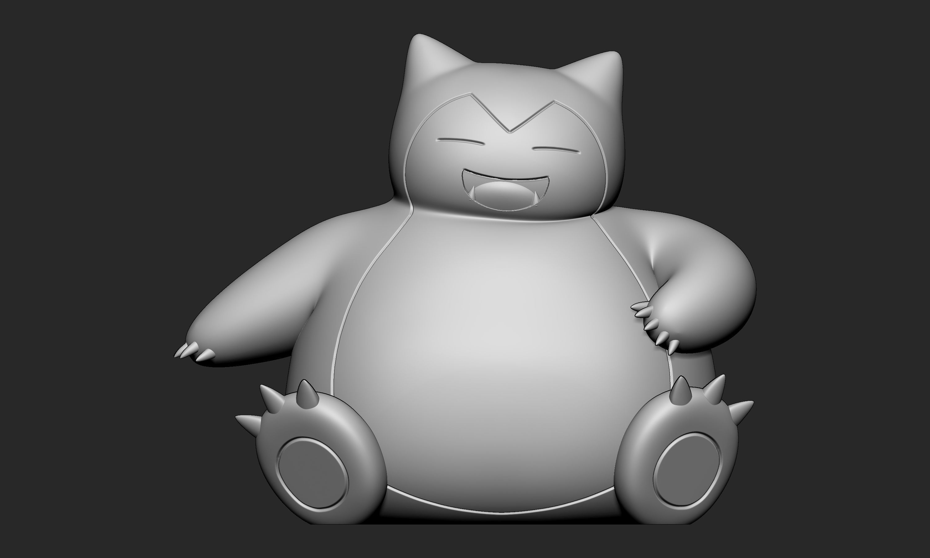 Pokemon - Snorlax  with 2 poses 3D print model_5