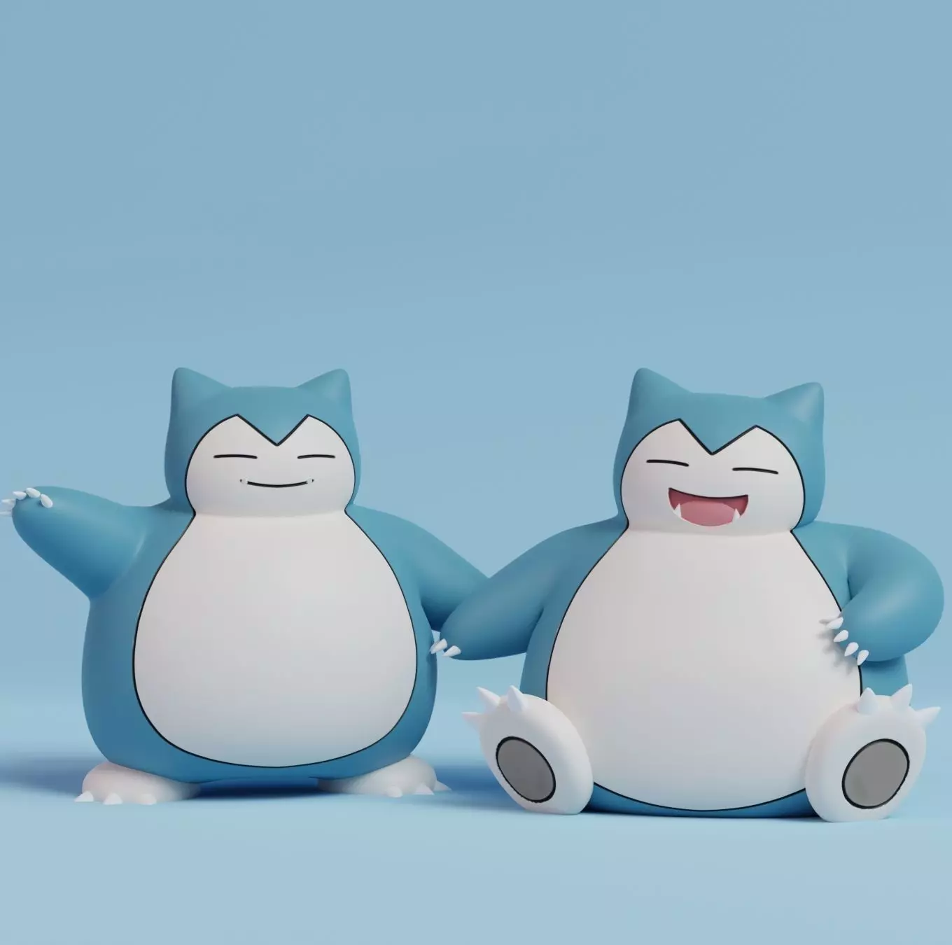 Pokemon - Snorlax  with 2 poses 3D print model_0