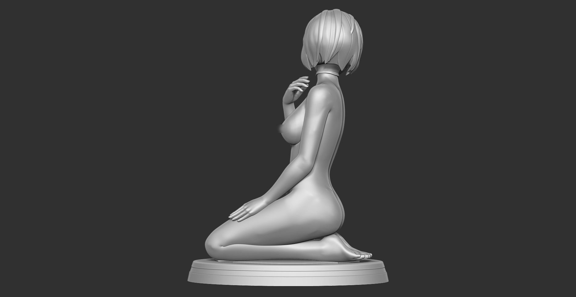 Hot girl 2 3D print model_9