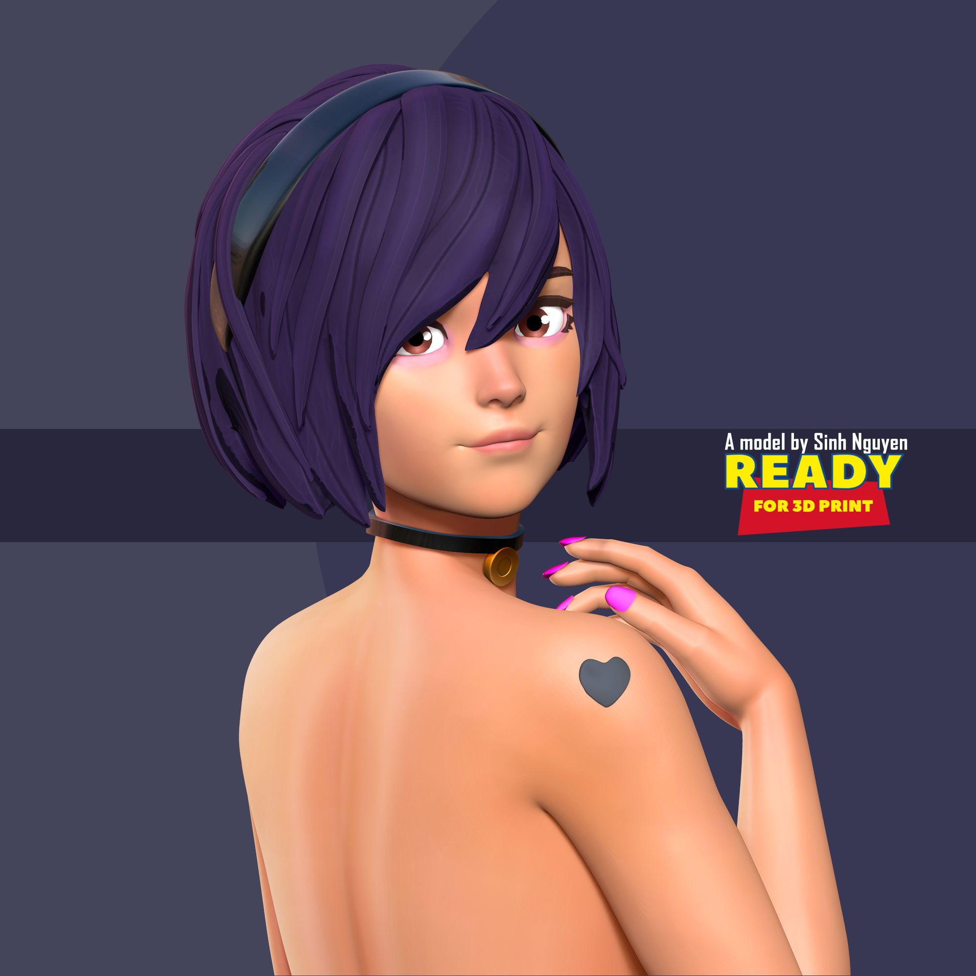 Hot girl 2 3D print model_8