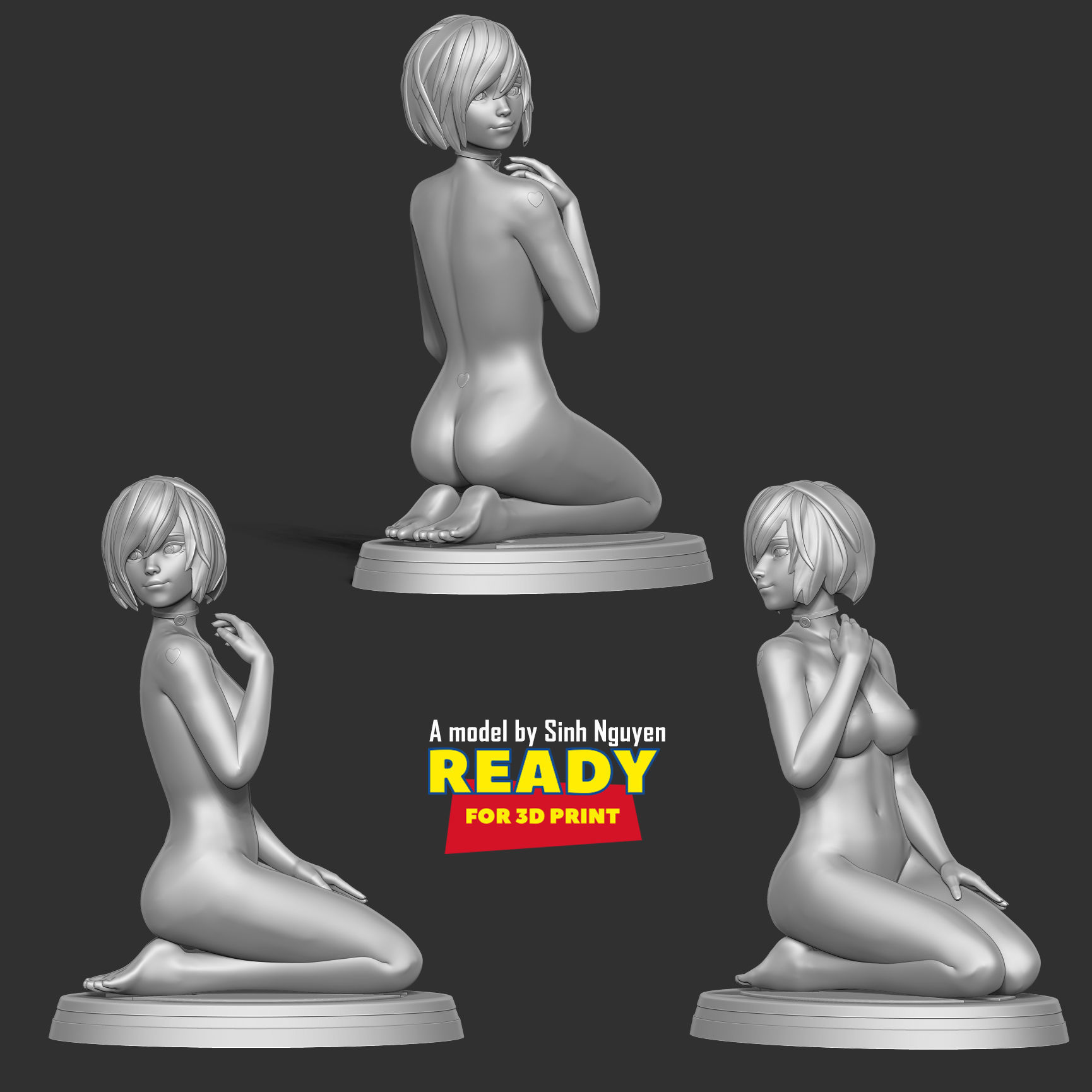 Hot girl 2 3D print model_7