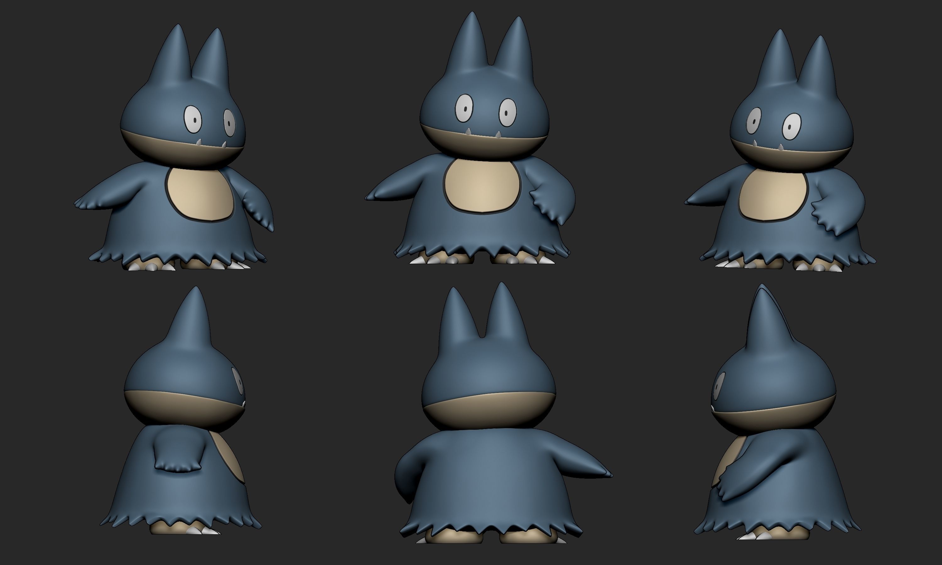 Pokemon - Munchlax and Snorlax with 2 poses 3D print model_2