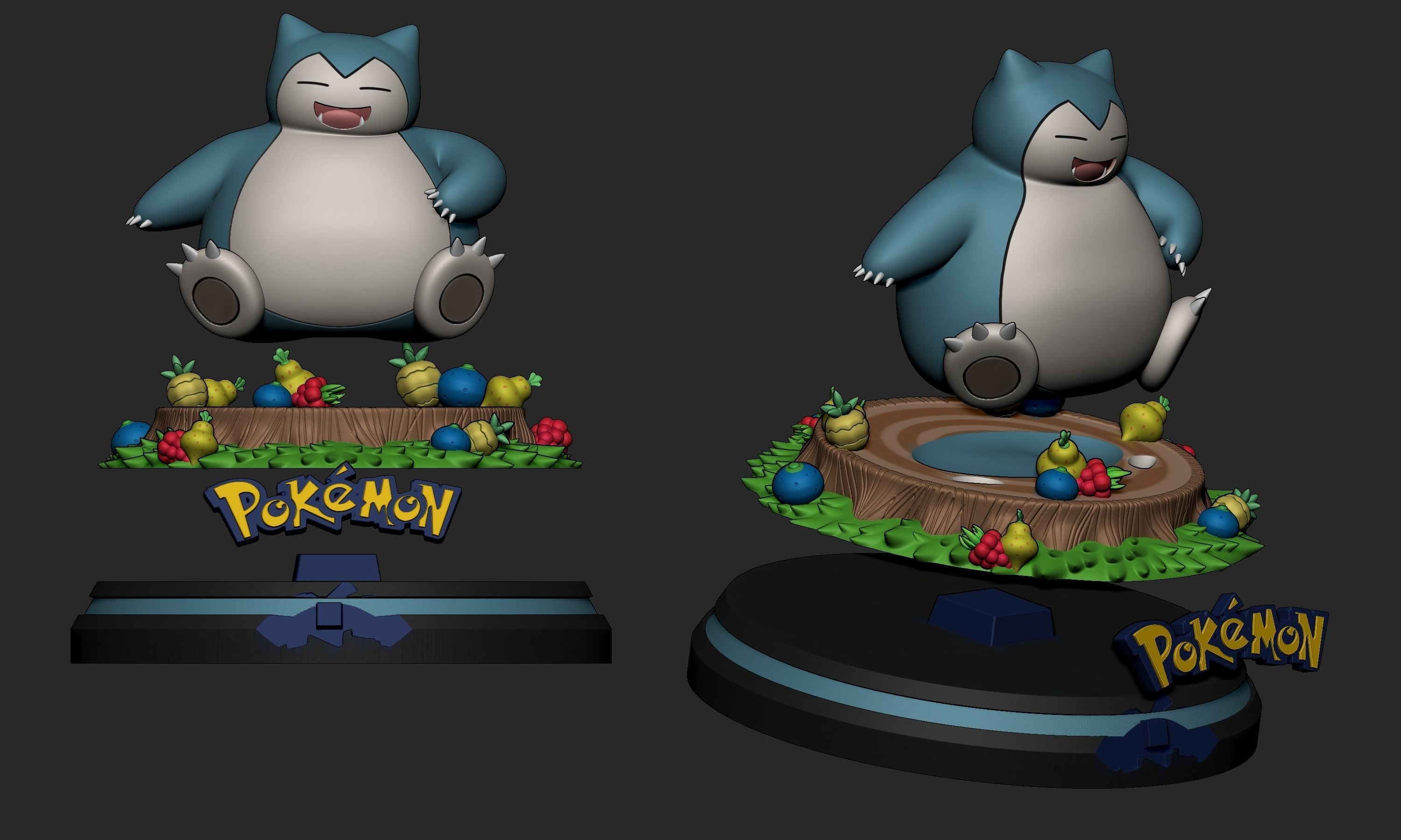 Pokemon - Snorlax Figure  3D print model_9