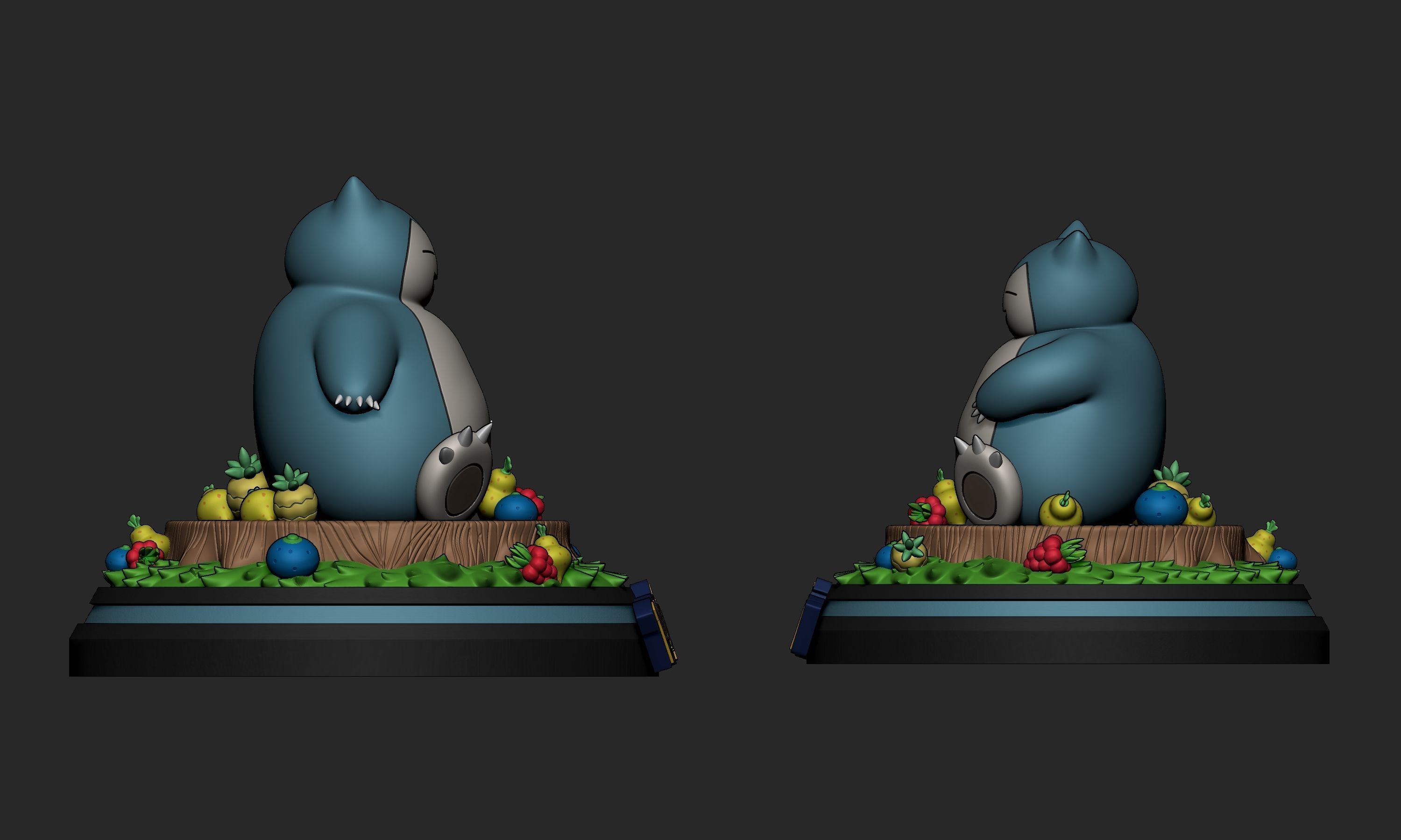 Pokemon - Snorlax Figure  3D print model_3