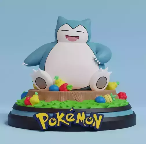 Pokemon - Snorlax Figure  3D print model