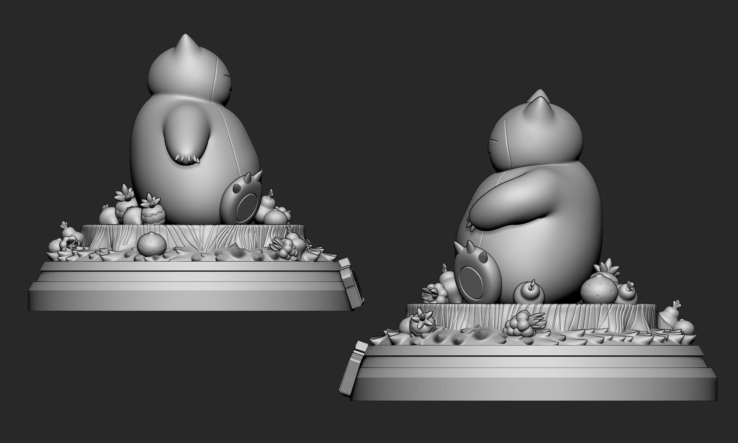 Pokemon - Snorlax Figure  3D print model_7