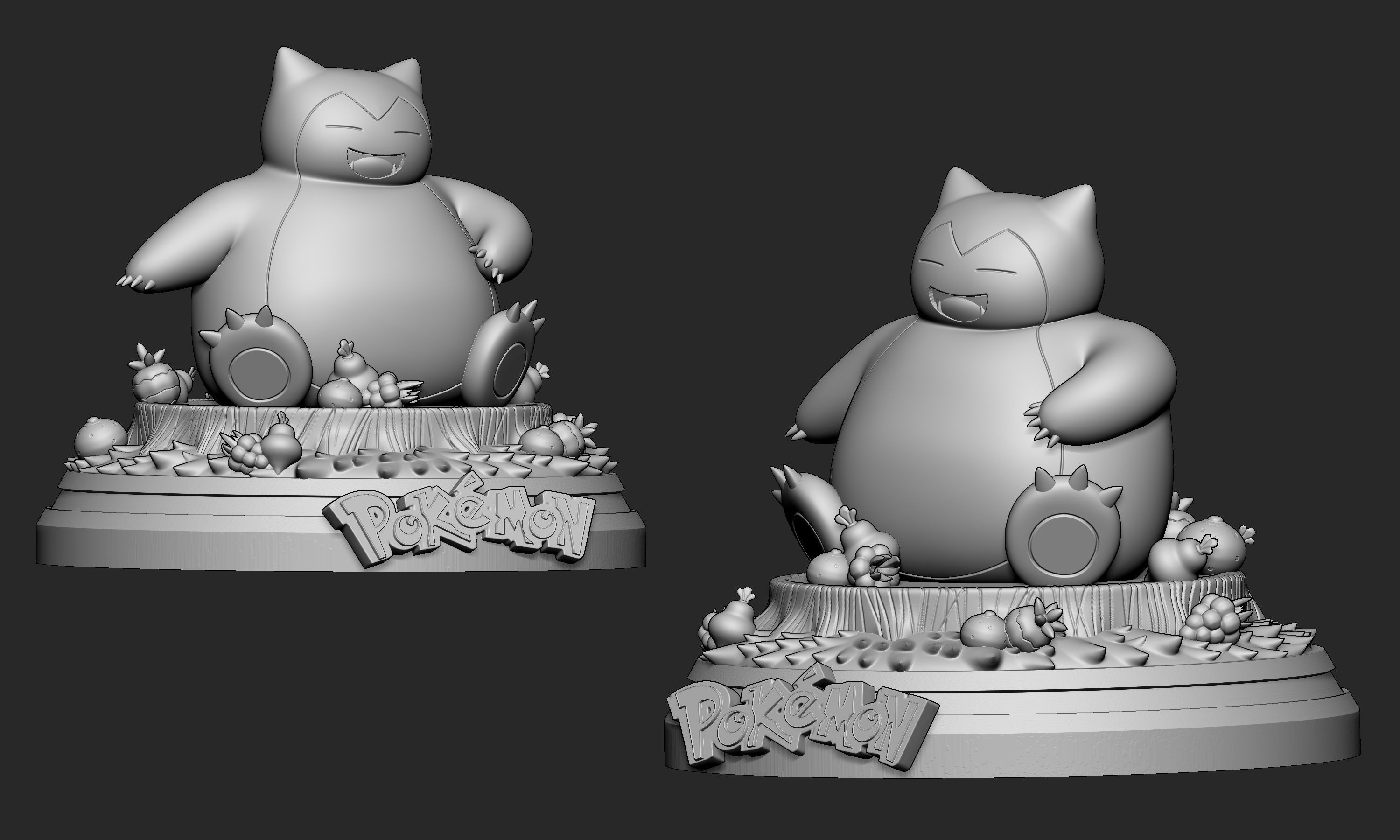 Pokemon - Snorlax Figure  3D print model_6