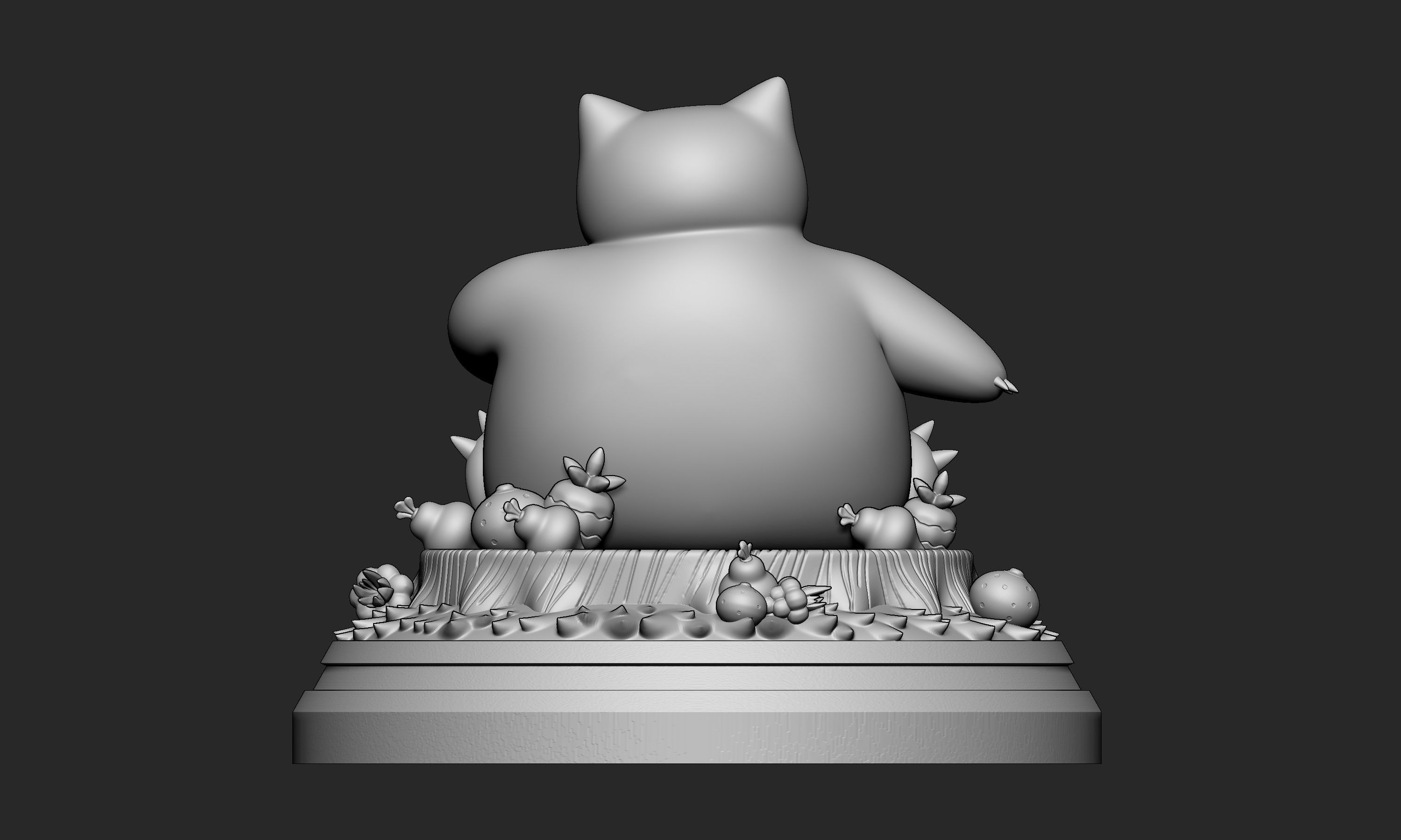 Pokemon - Snorlax Figure  3D print model_8