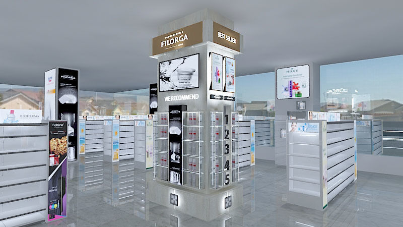 PHARMACY STAND 3412 Low-poly 3D model_6