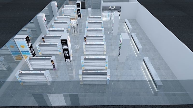 PHARMACY STAND 3412 Low-poly 3D model_5