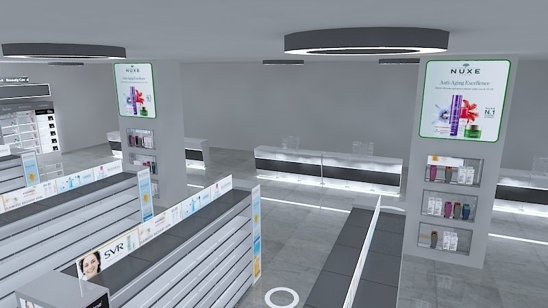 PHARMACY STAND 3412 Low-poly 3D model_7