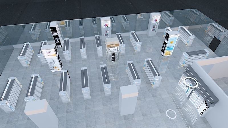 PHARMACY STAND 3412 Low-poly 3D model_3