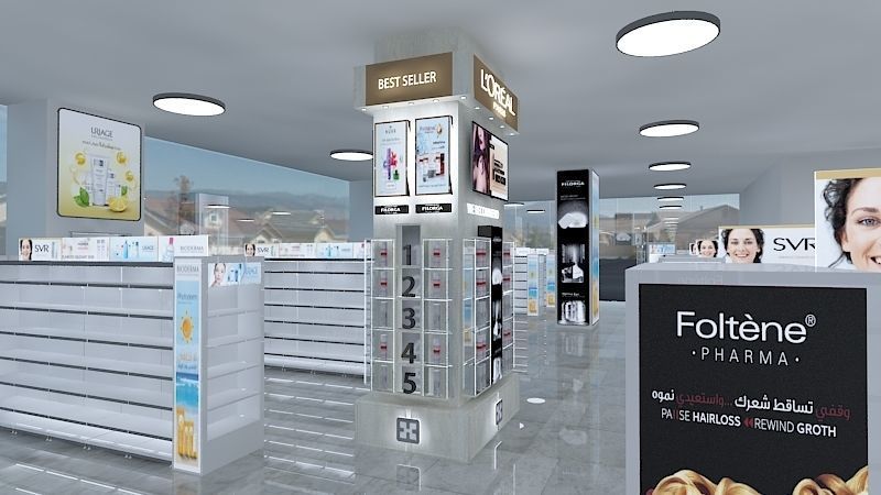 PHARMACY STAND 3412 Low-poly 3D model_20