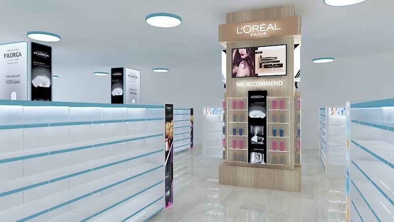 PHARMACY STAND 3412 Low-poly 3D model_9