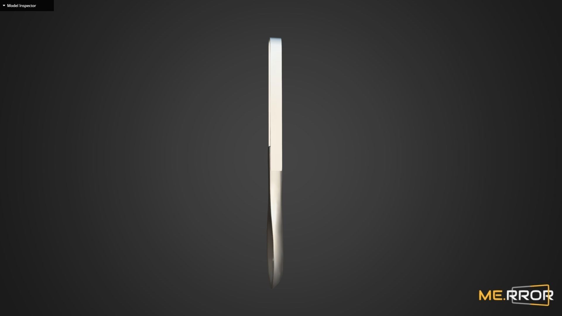 Game Ready Wood Spatula Low-poly 3D model_11