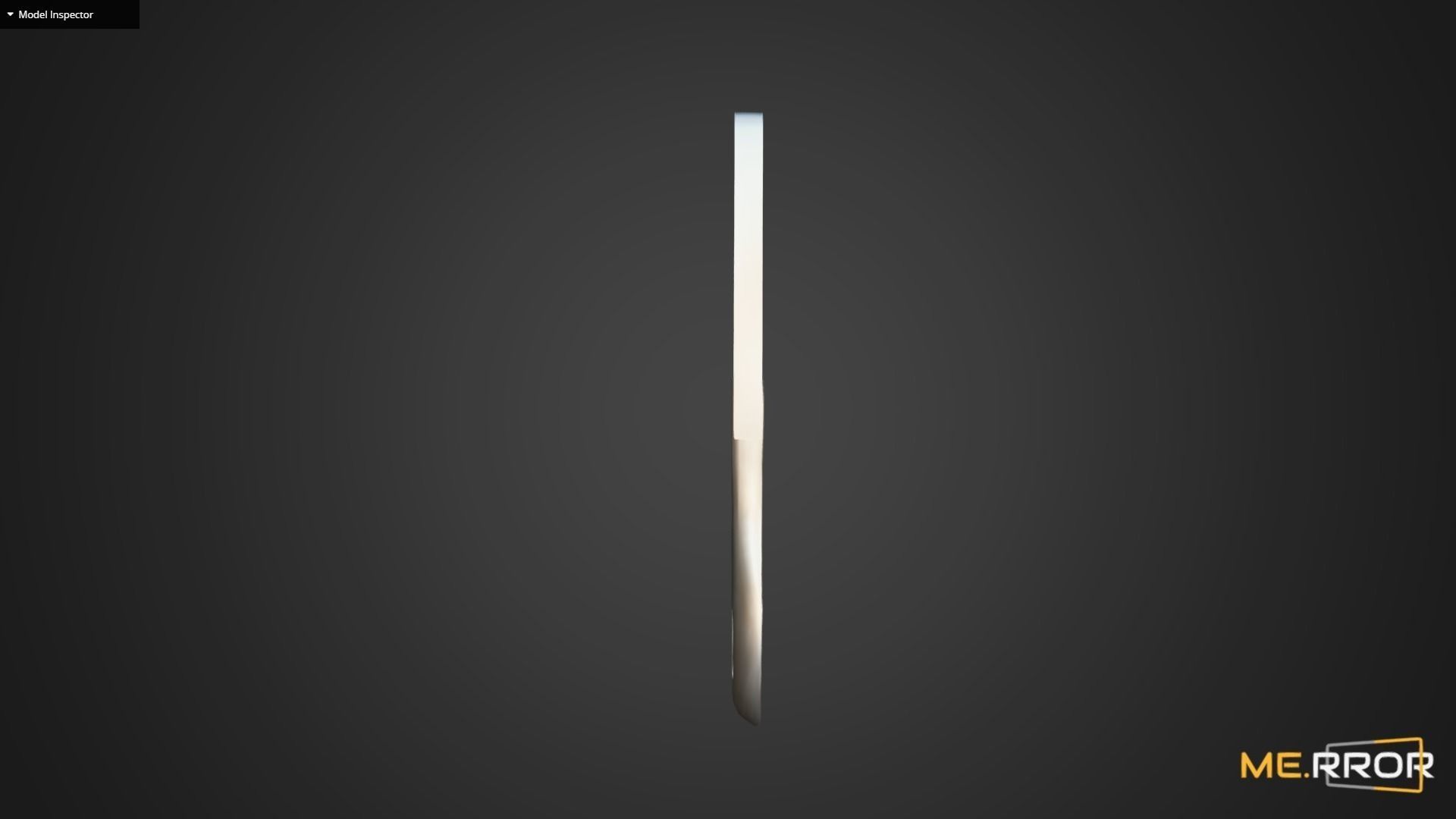 Game Ready Wood Spatula Low-poly 3D model_13