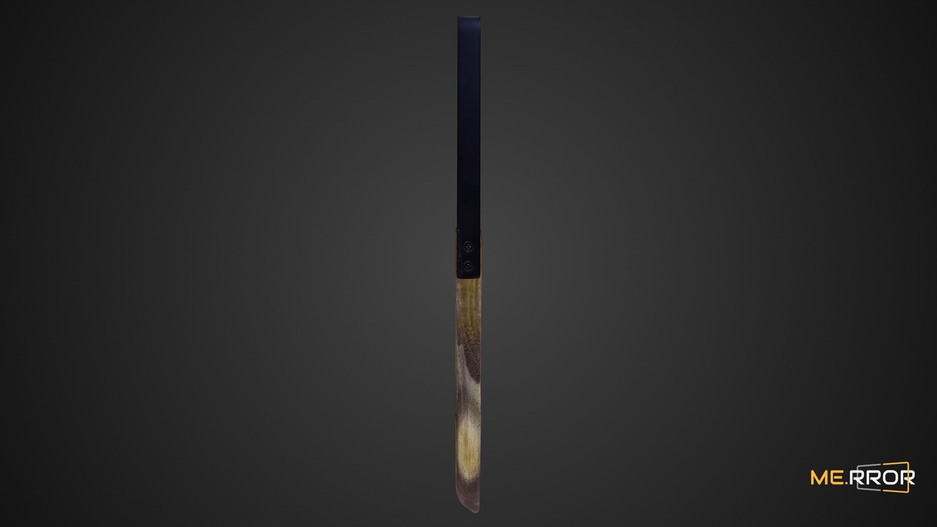 Game Ready Wood Spatula Low-poly 3D model_4