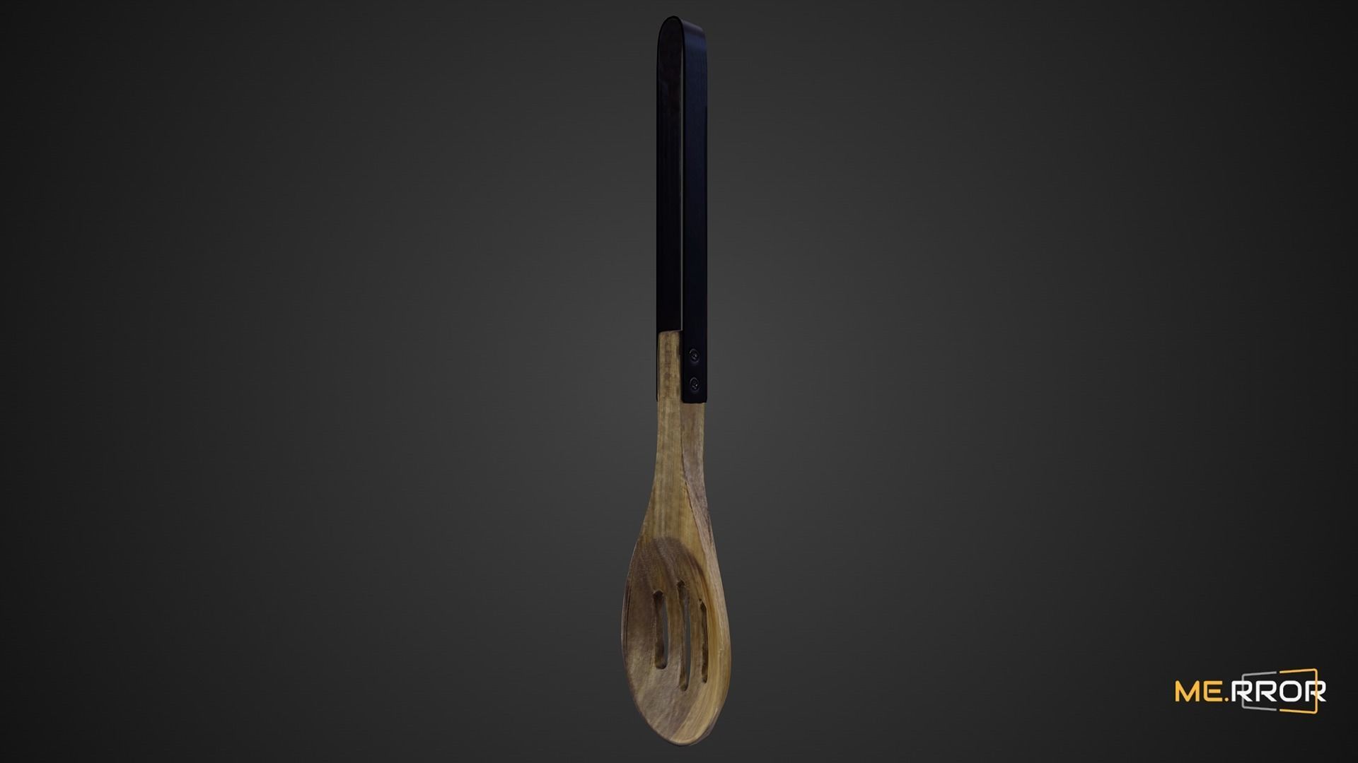 Game Ready Wood Spatula Low-poly 3D model_6
