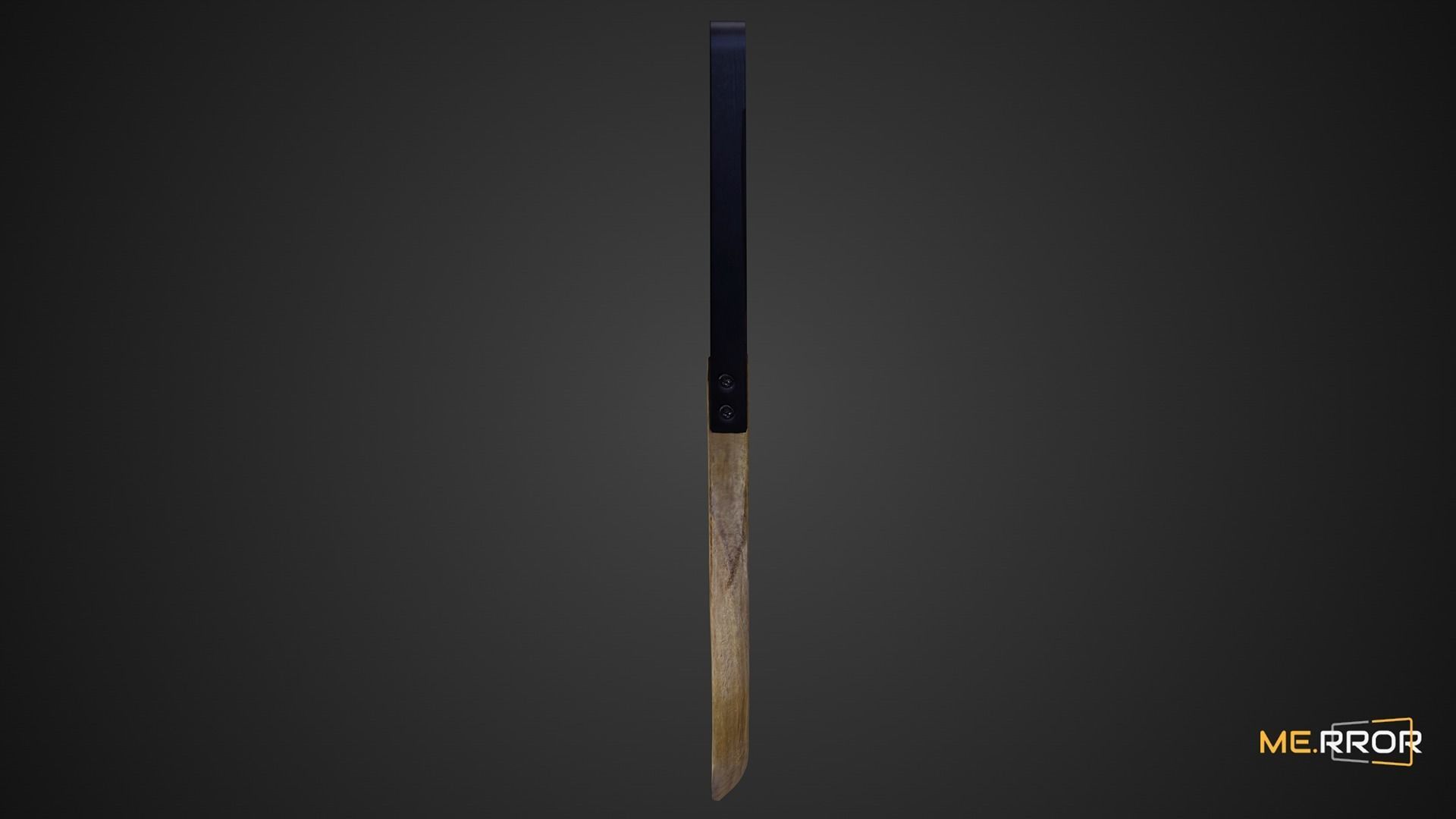 Game Ready Wood Spatula Low-poly 3D model_8