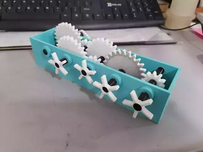 Speed Increase Gear Box 3D print model