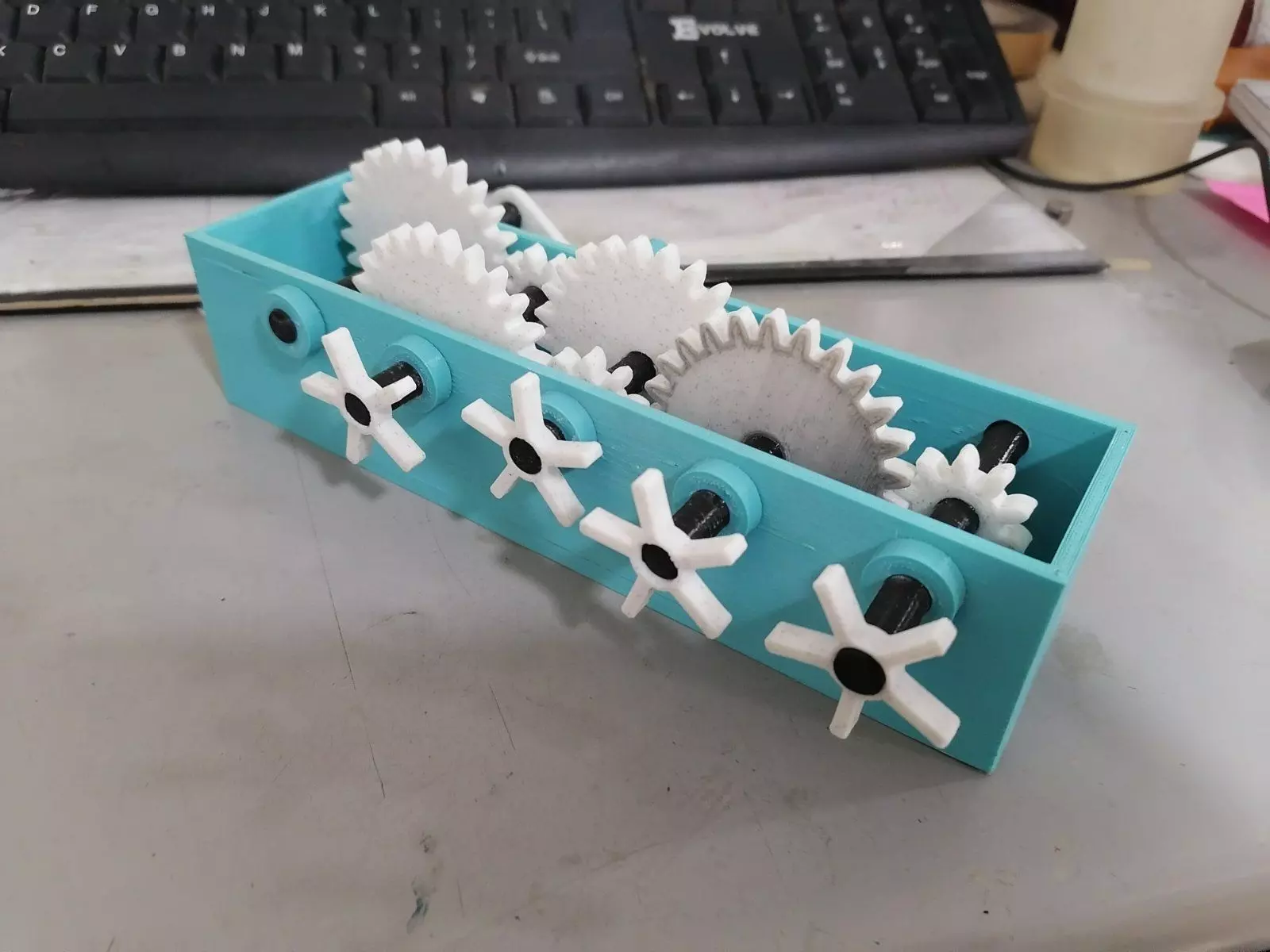 Speed Increase Gear Box 3D print model_0
