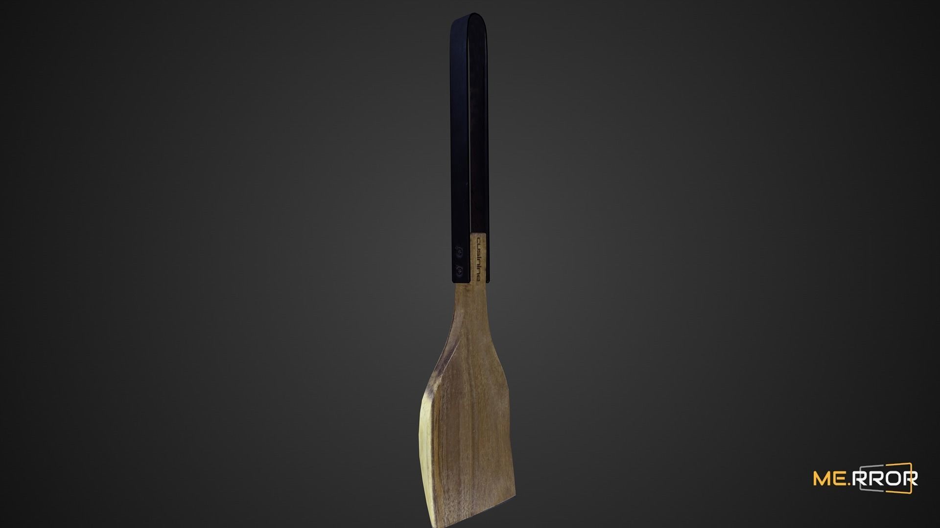 Game Ready Wood Spatula 2 Low-poly 3D model_5
