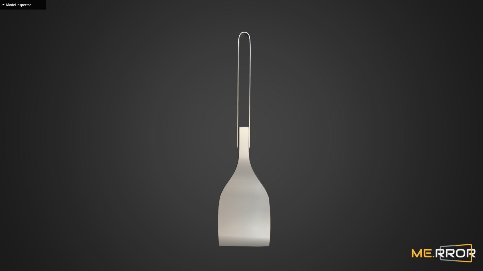 Game Ready Wood Spatula 2 Low-poly 3D model_12
