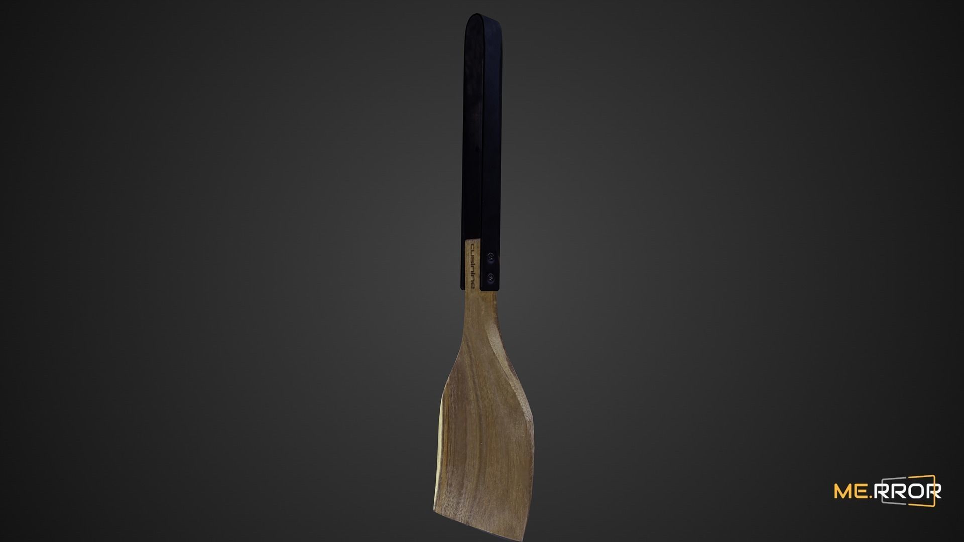 Game Ready Wood Spatula 2 Low-poly 3D model_6
