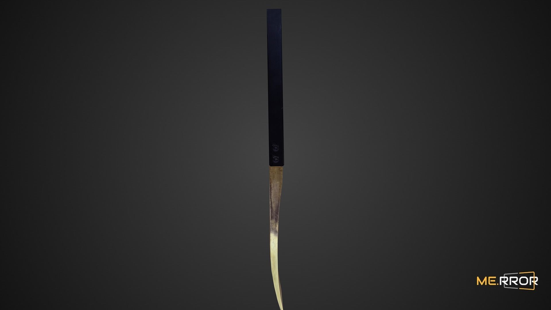 Game Ready Wood Spatula 2 Low-poly 3D model_4