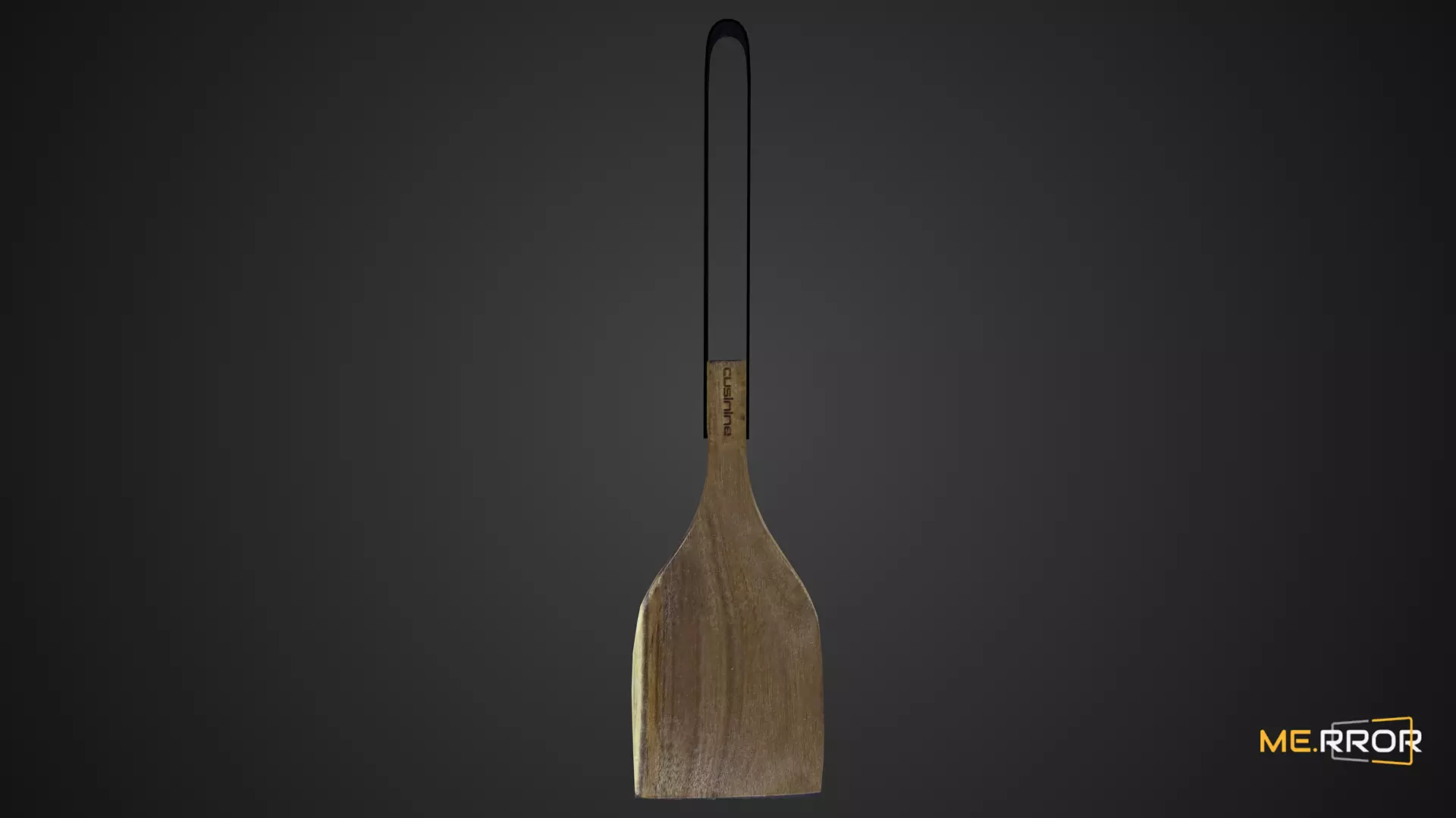 Game Ready Wood Spatula 2 Low-poly 3D model_0