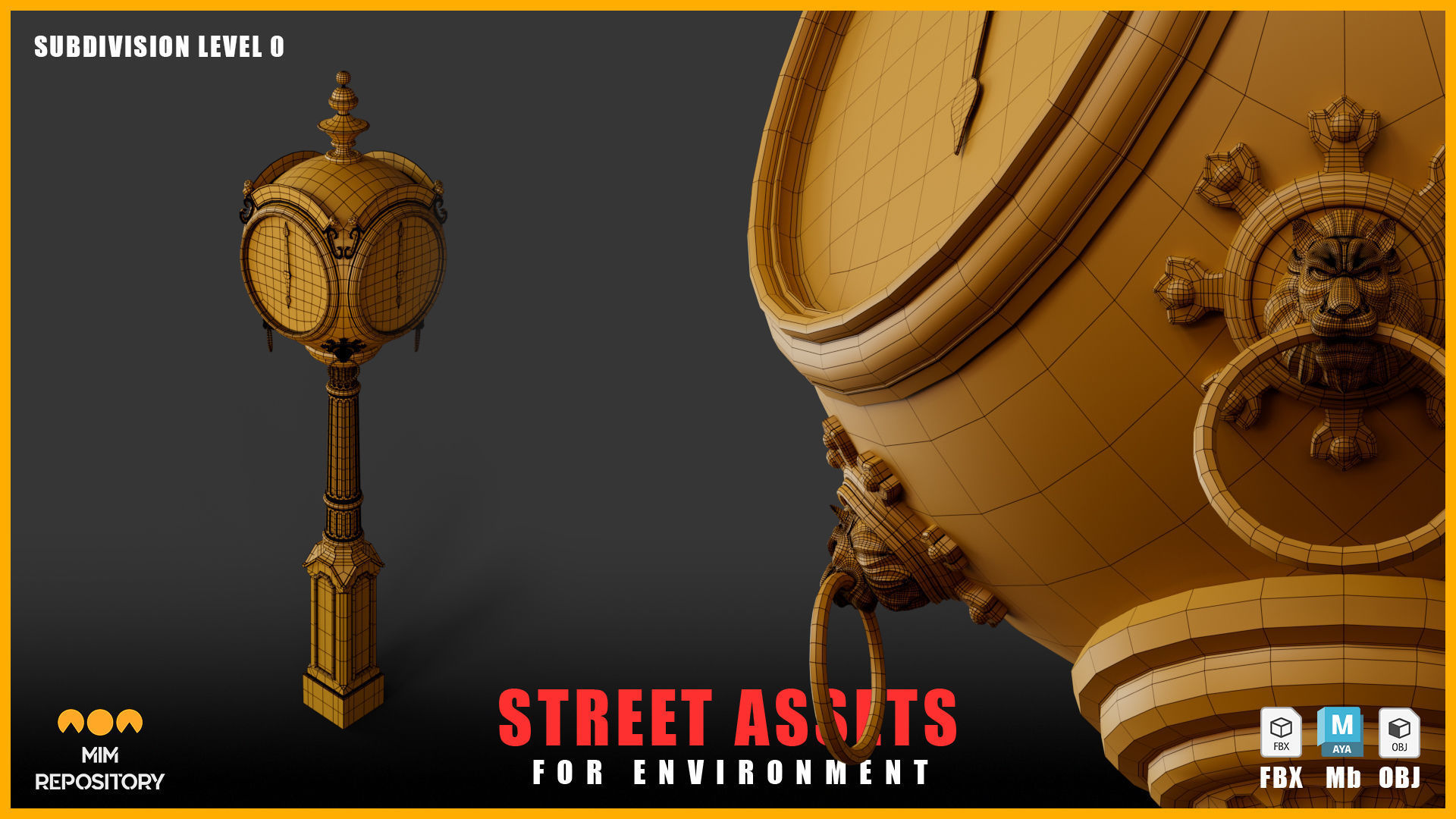 10 Street Assets 3D model_1