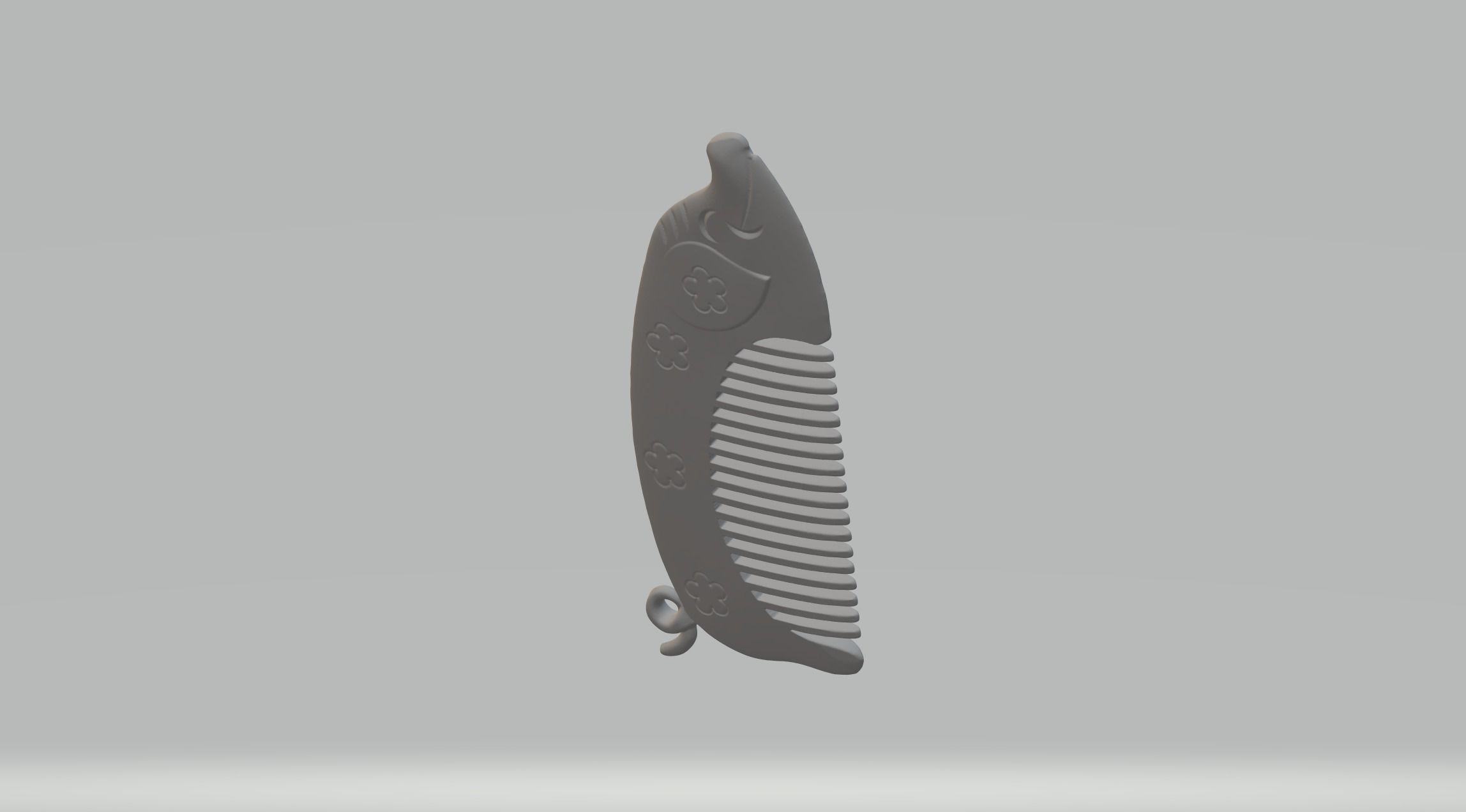 Pig Comb 3D print model_2