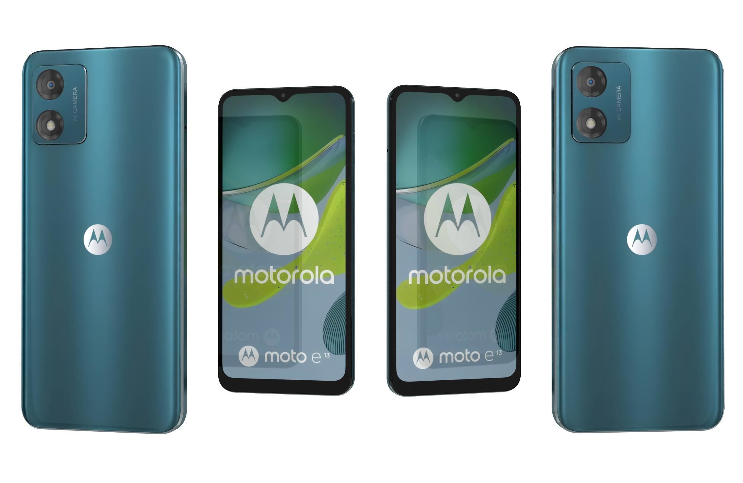 Motorola Moto E13 Blue 3D model_3
