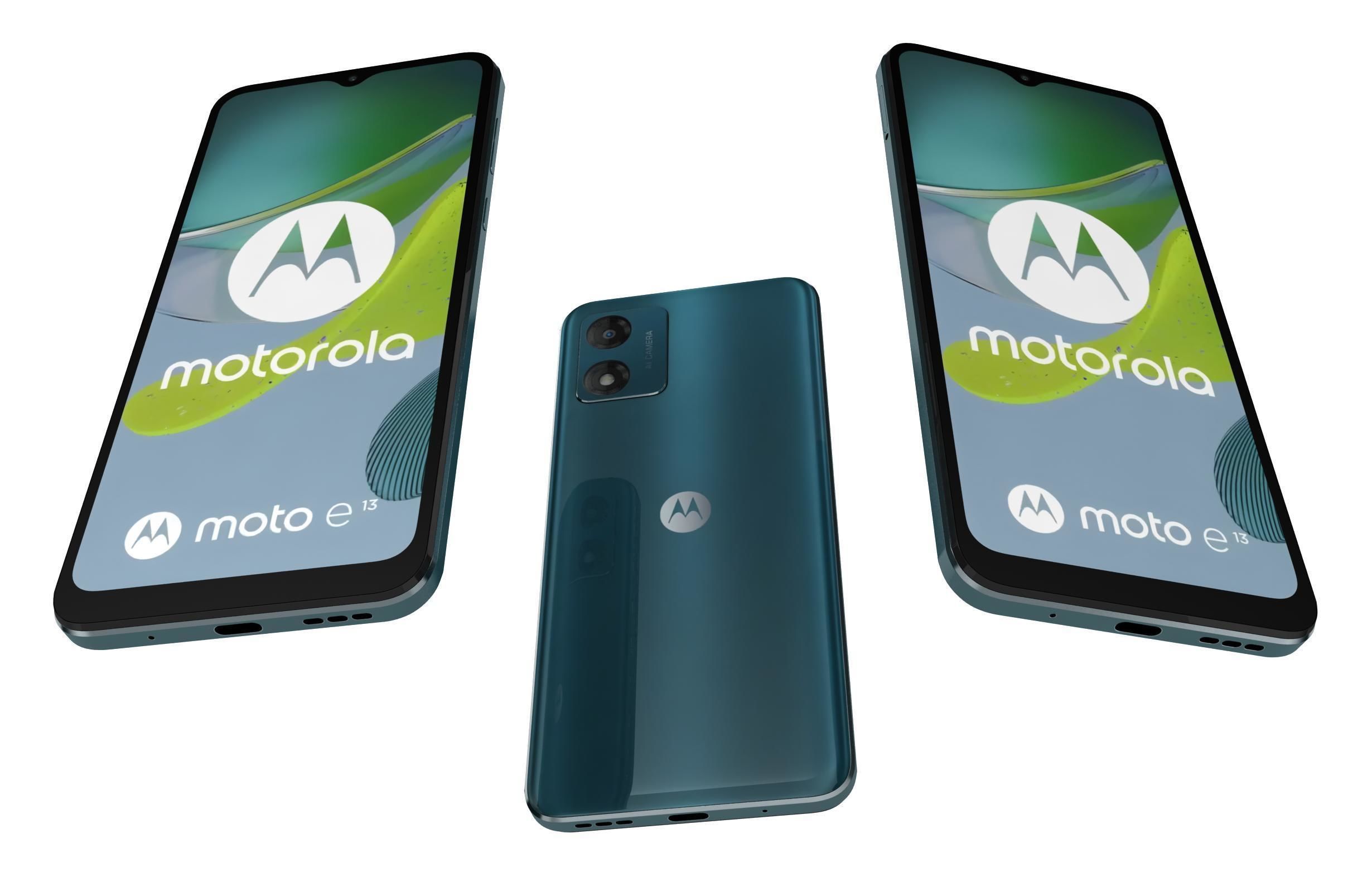 Motorola Moto E13 Blue 3D model_2