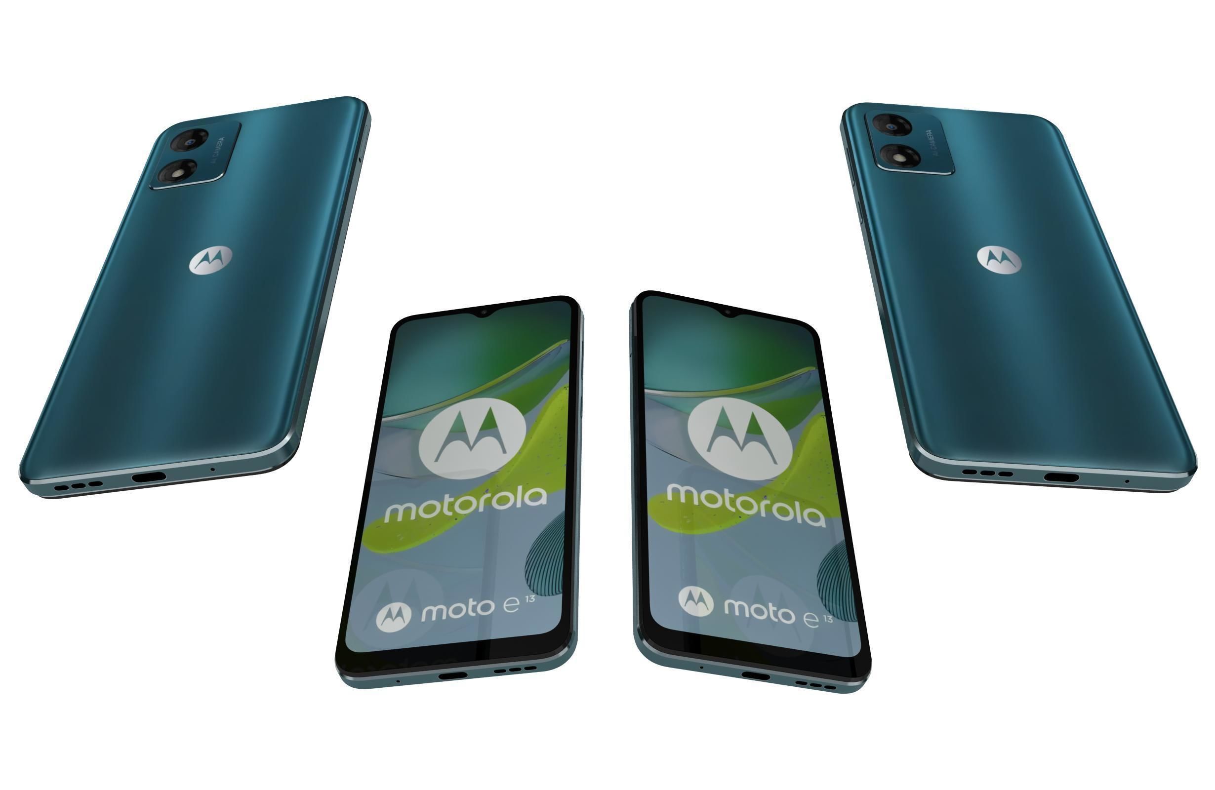 Motorola Moto E13 Blue 3D model_5
